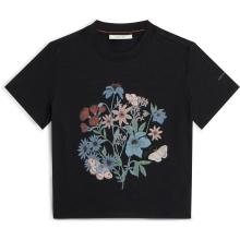 Icebreaker Damen 150 Tech Lite Crop NZ Flora T-Shirt