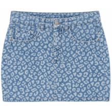 Mazine Damen Printed Denim Mini Rock