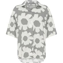 KnowledgeCotton Apparel Damen Linen-Mix Printed Bluse