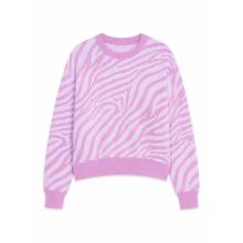 Mazine Damen Zebra Jacquard Knit Pullover