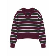 Mazine Damen Striped Jacquard Knit Pullover