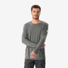 Funktionsshirt Herren langarm 40 % recycelte Merinowolle - Fresh grau