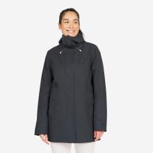 Segeljacke Damen warm wasserdicht winddicht 500 dunkelgrau