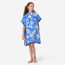 Surf-Poncho Kinder 110–135 cm 500 Biscus blau