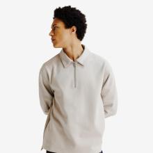 Sweatshirt Herren Polokragen Relaxed - Heritage beige