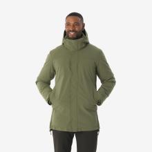Winterjacke Parka Herren bis -10 °C wasserdicht warm Wandern - NH500 grün