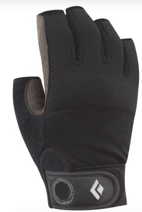 BLACK DIAMOND Crag Half-Finger schwarz - Kletterhandschuhe