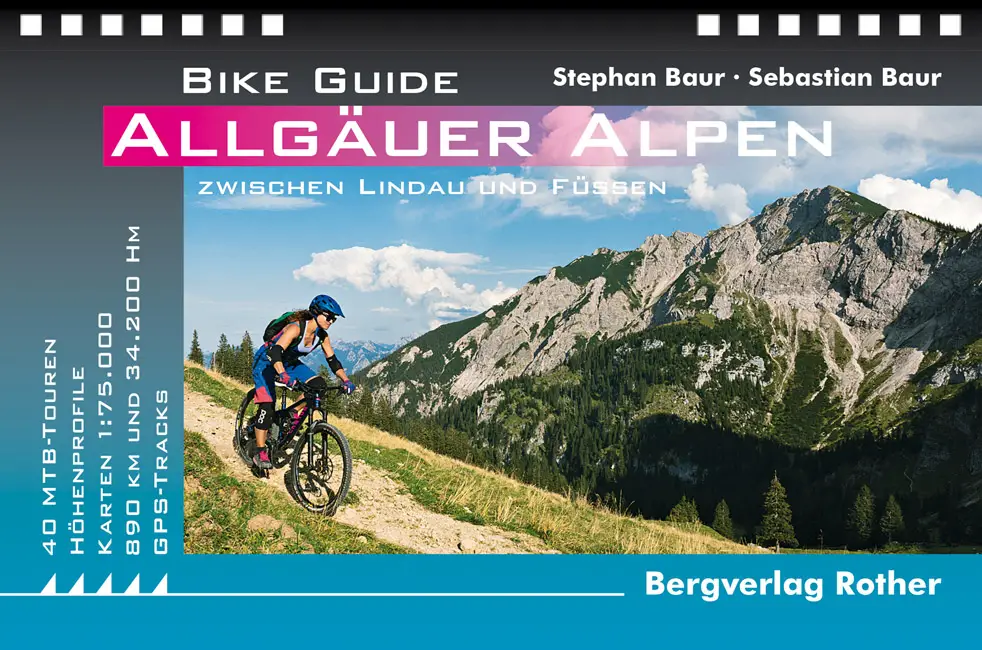 ROTHER  BERGVERLAG Bike Guide Allgäuer Alpen - Rad Reiseführer