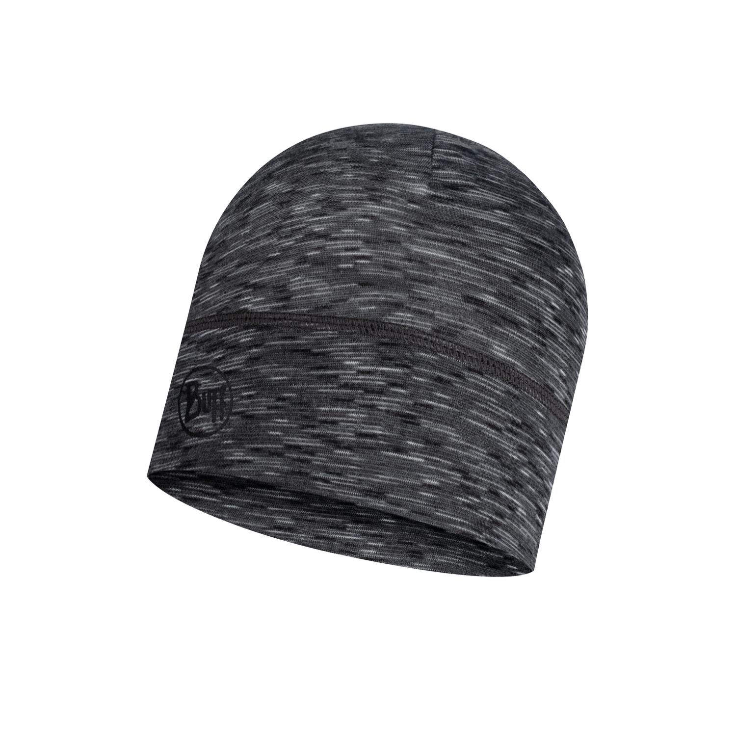 Buff Lightweight Merino Wool Hat Mütze dunkelgrau,graphite multi stripes