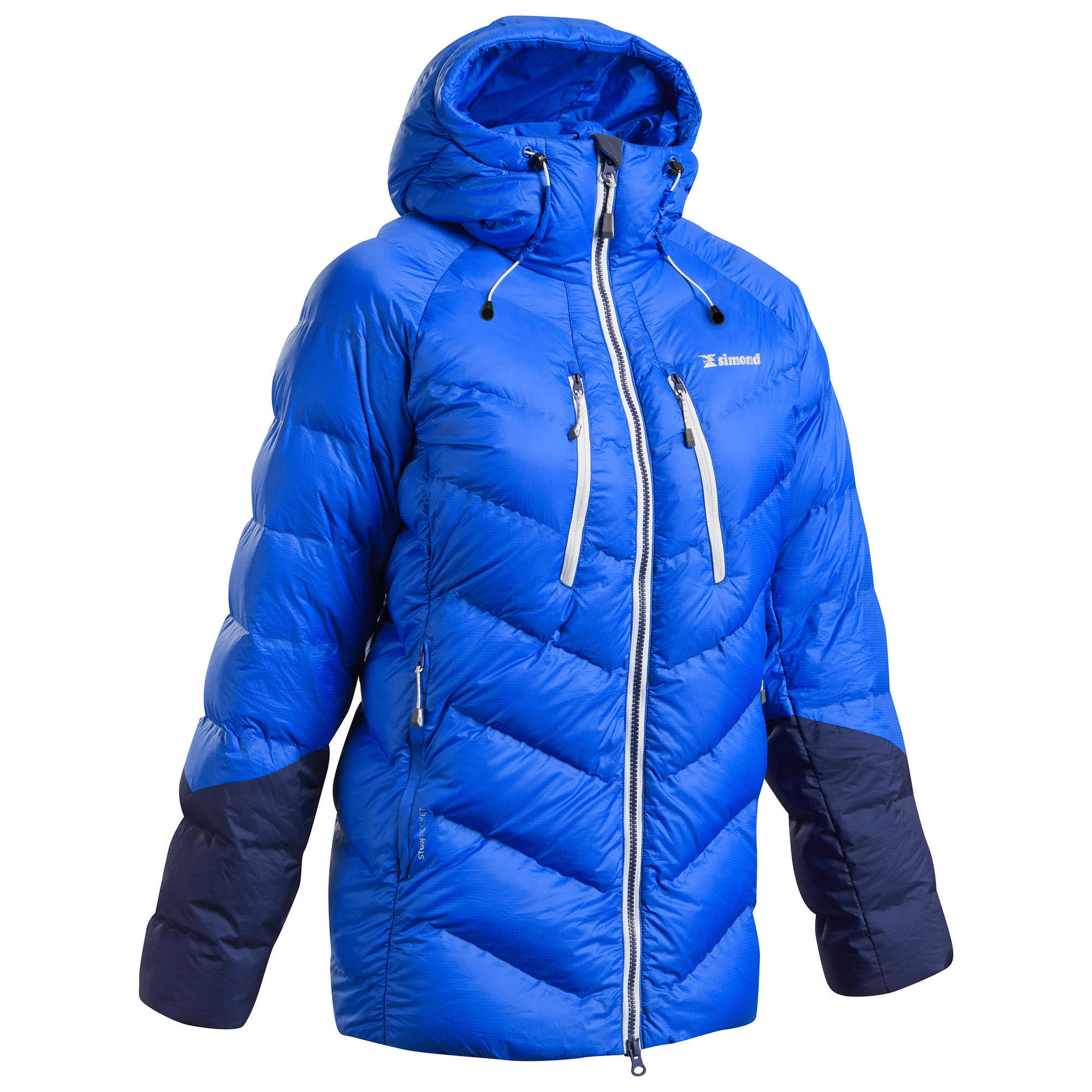 Decathlon Simond Daunenjacke Makalu Komfort bis -24 °C Damen blau