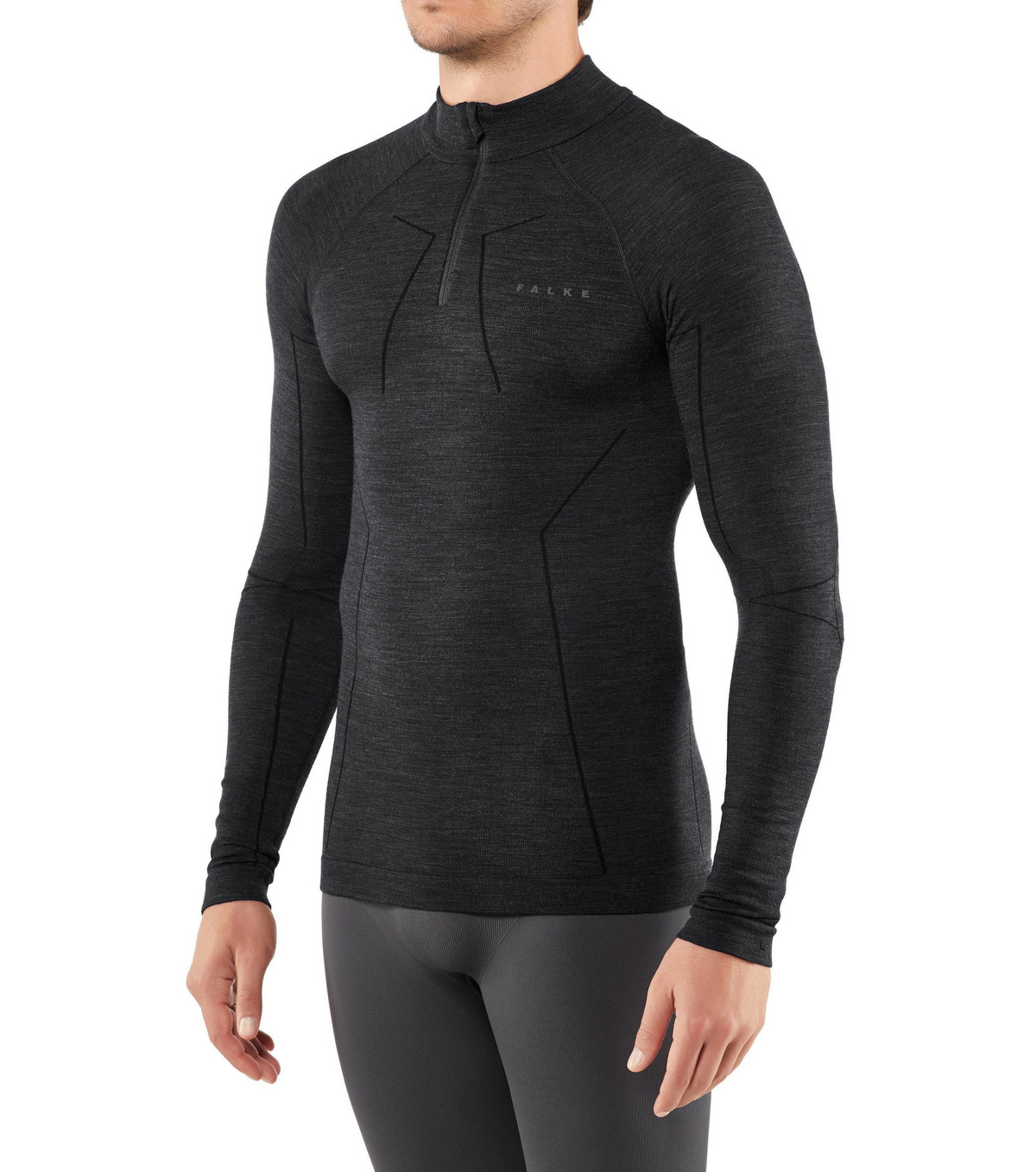 FALKE Wool-Tech Zip Shirt - Funktionsunterwäsche Herren