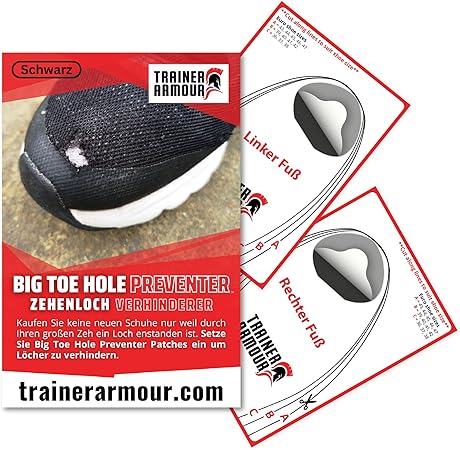 TRAINER ARMOUR Big Toe Hole Preventer - Schuh Reparatur Kit