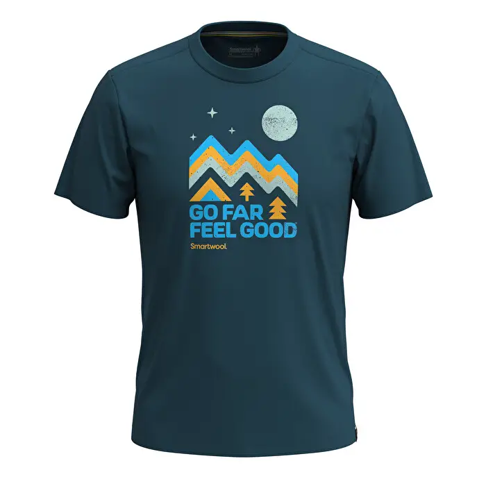 SMARTWOOL Alpine Sky Graphic Short Sleeve Tee Slim Fit - T-Shirt, Unisex
