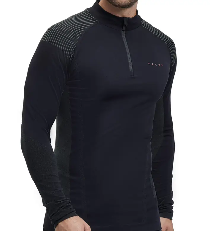 FALKE Running Langarmshirt Stehkragen - Laufshirt, Herren