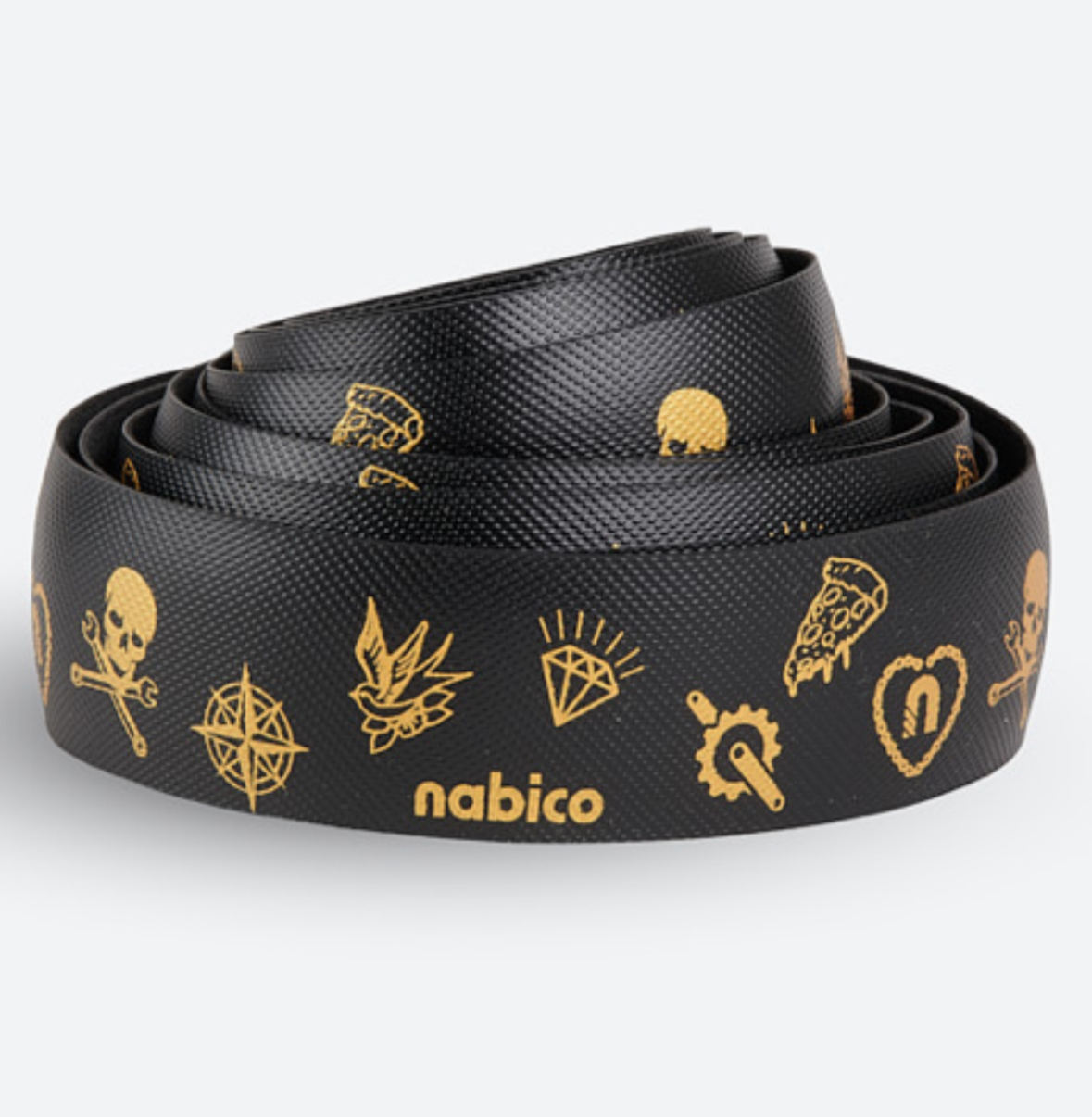 NABICO Roubaix Tattoo Black-Gold - Lenkerband