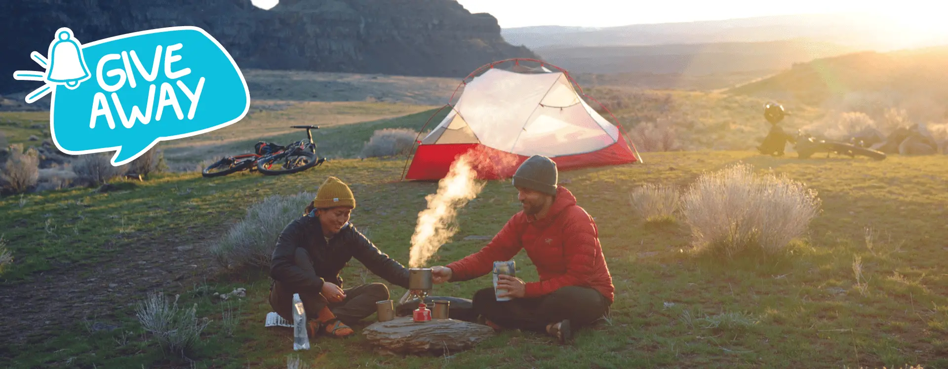 Bikepacking-Romantik. Foto: Cascade Designs/MSR: Lance Hammer [Werbung]