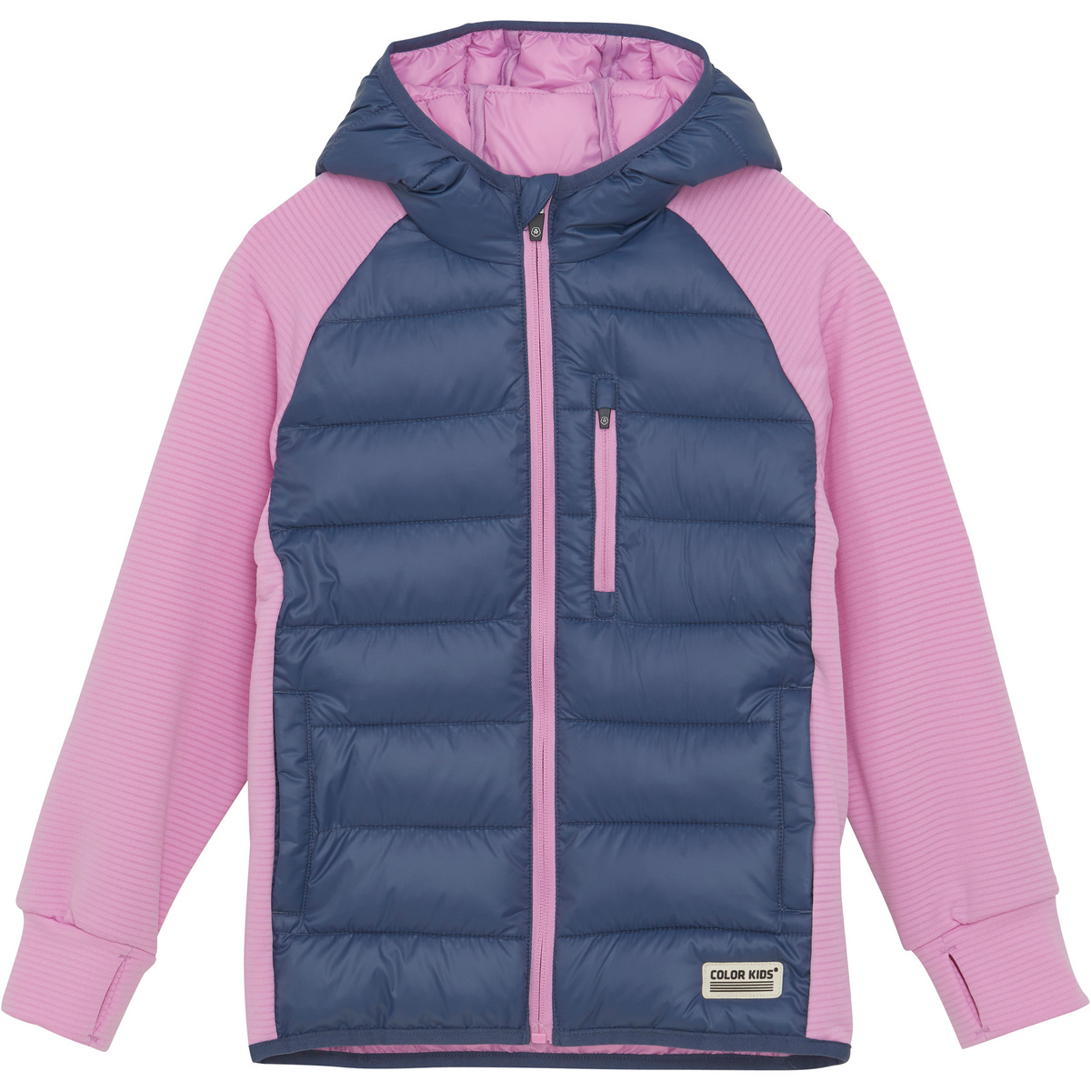 Color Kids Kinder Hybrid Fleece Hoodie Jacke