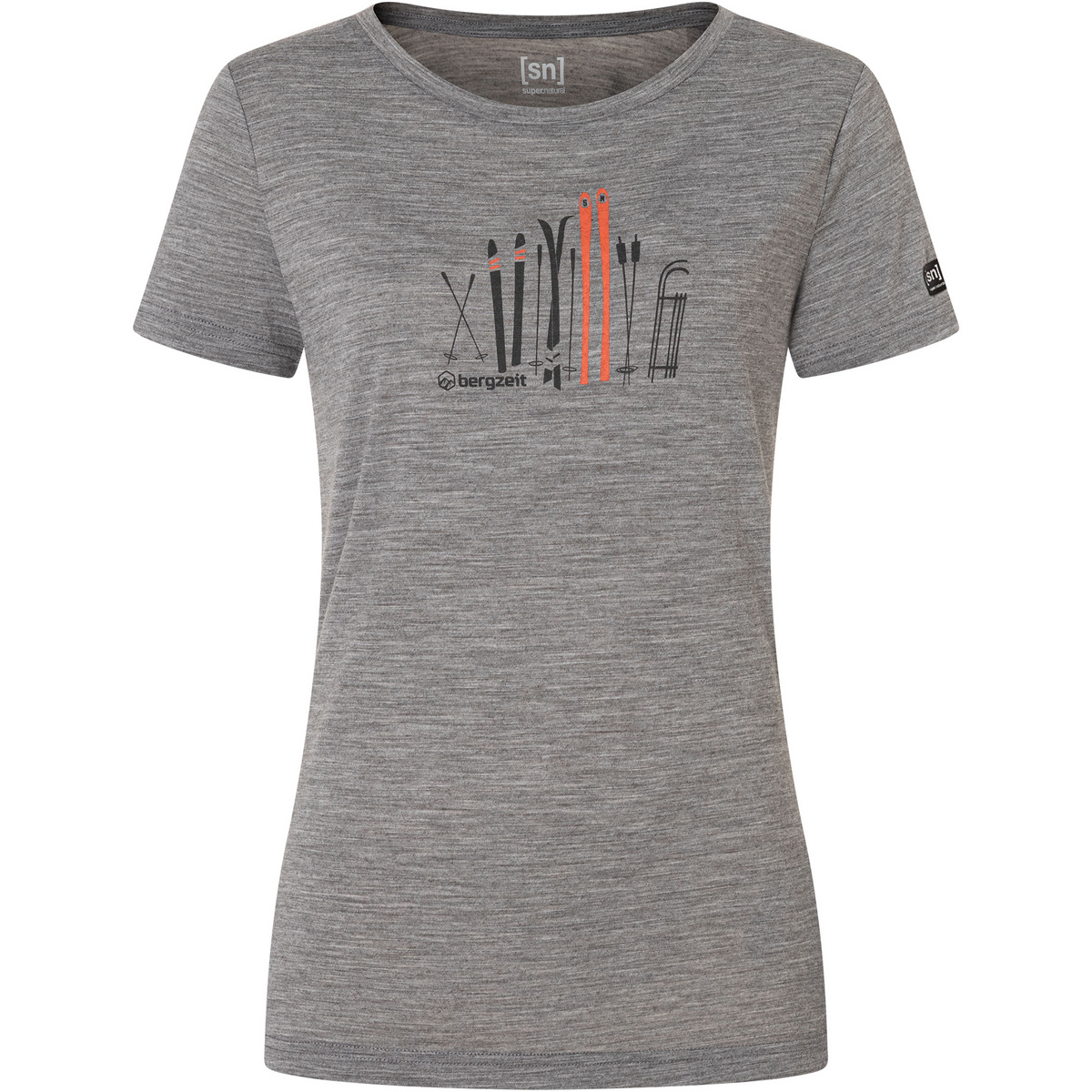 Bergzeit Basics Damen Super.Natural Ski Shelter T-Shirt