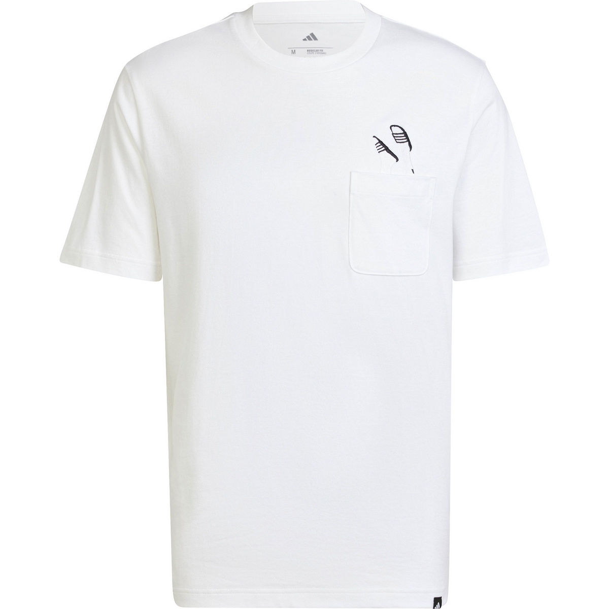 adidas Herren Lounge Slides Graphic Pocket T-Shirt