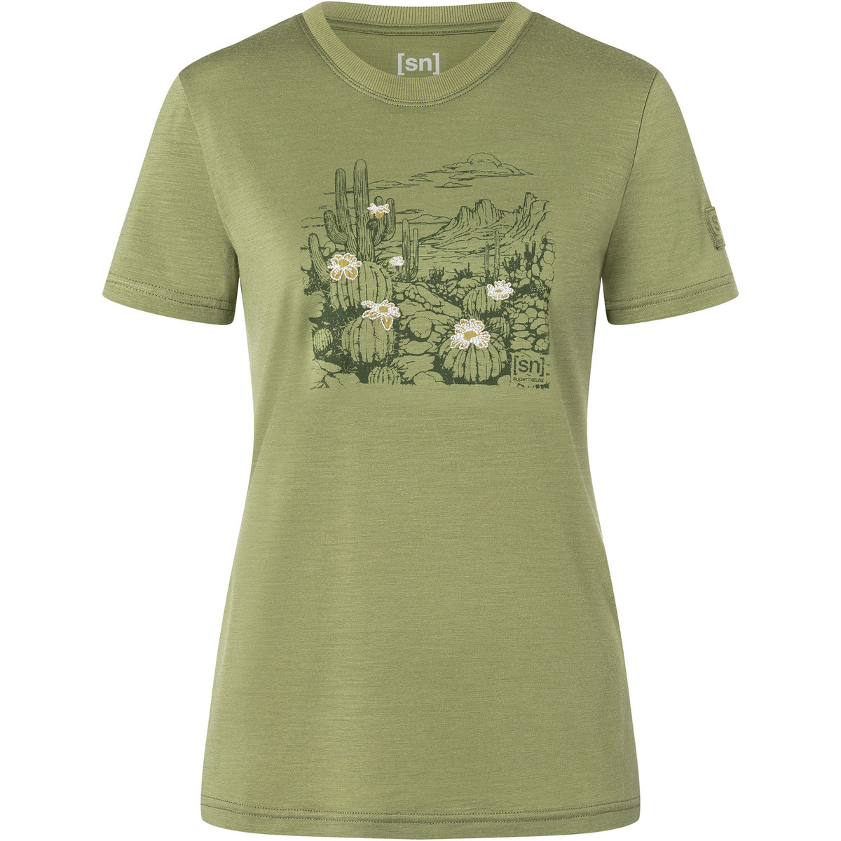 Super.Natural Damen Cactus World Bio J T-Shirt