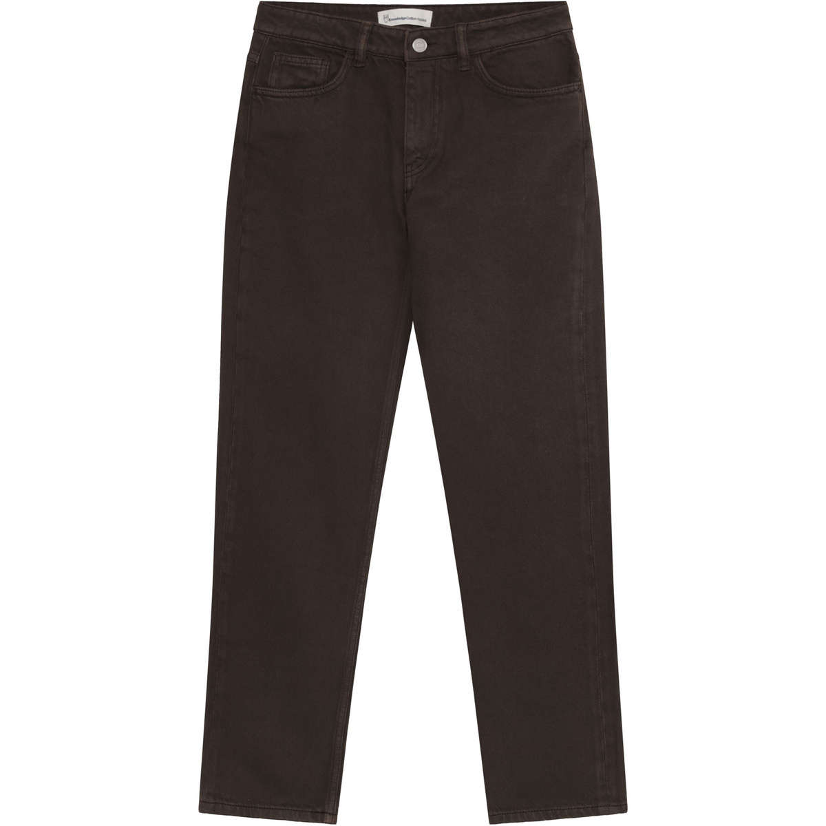 KnowledgeCotton Apparel Damen Stella Straight Mid-Rise Twill Hose