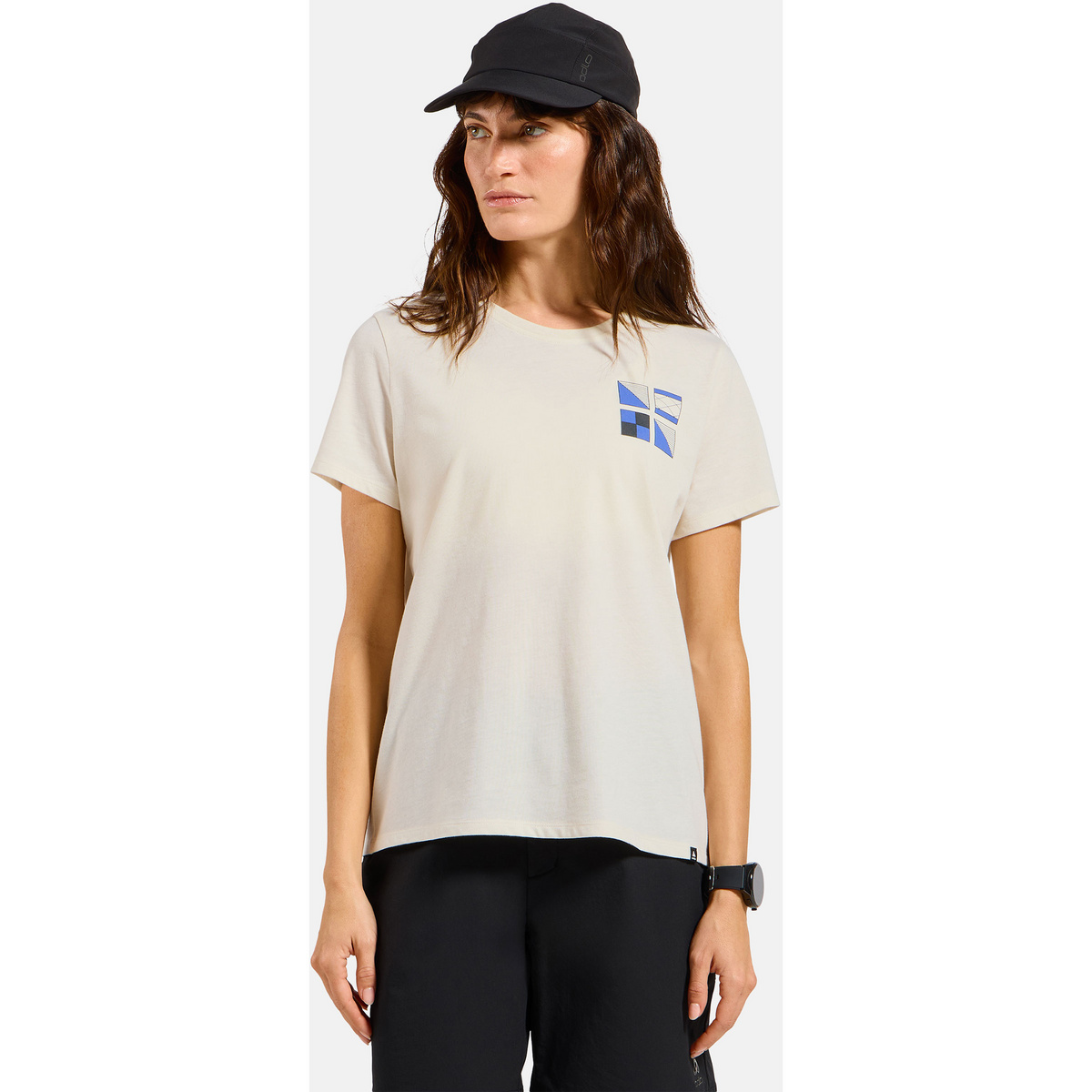 Odlo Damen Cotton Blend Odlo Flags T-Shirt