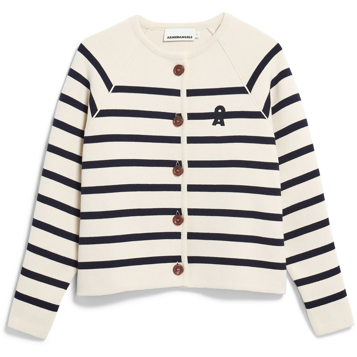 Armedangels Damen Placed Stripe Knit Jacke