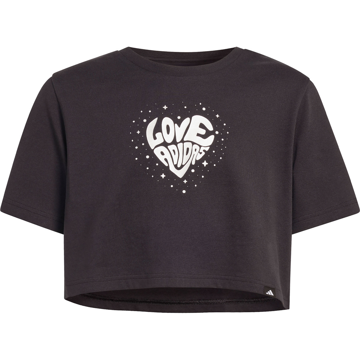 adidas Kinder Glam Cropped Graphic T-Shirt