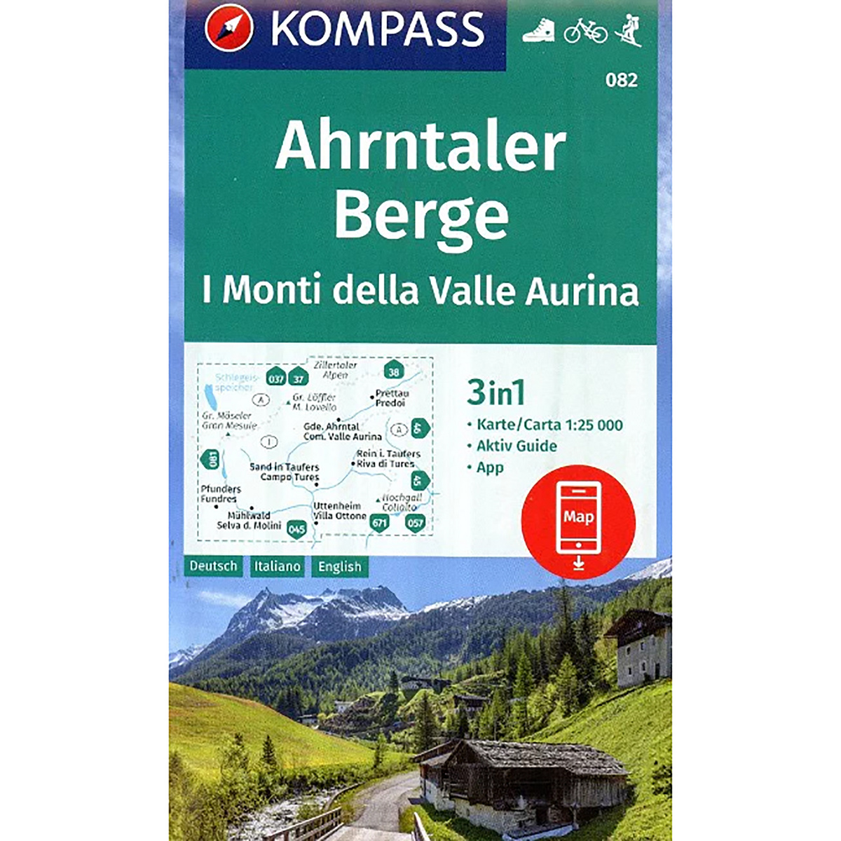 Kompass Verlag WK 082 Ahrntaler Berge