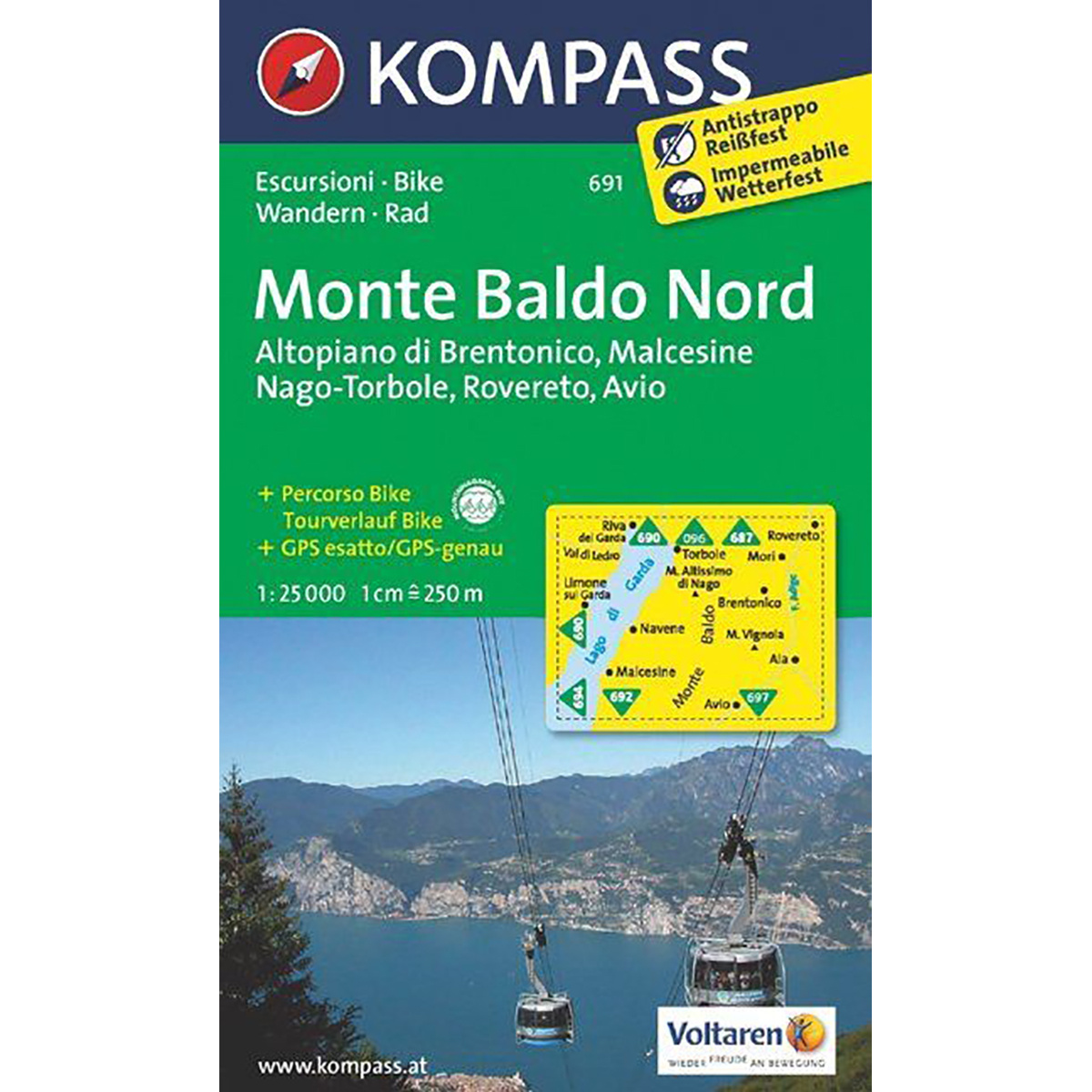 Kompass Verlag WK 691 Monte Baldo Nord