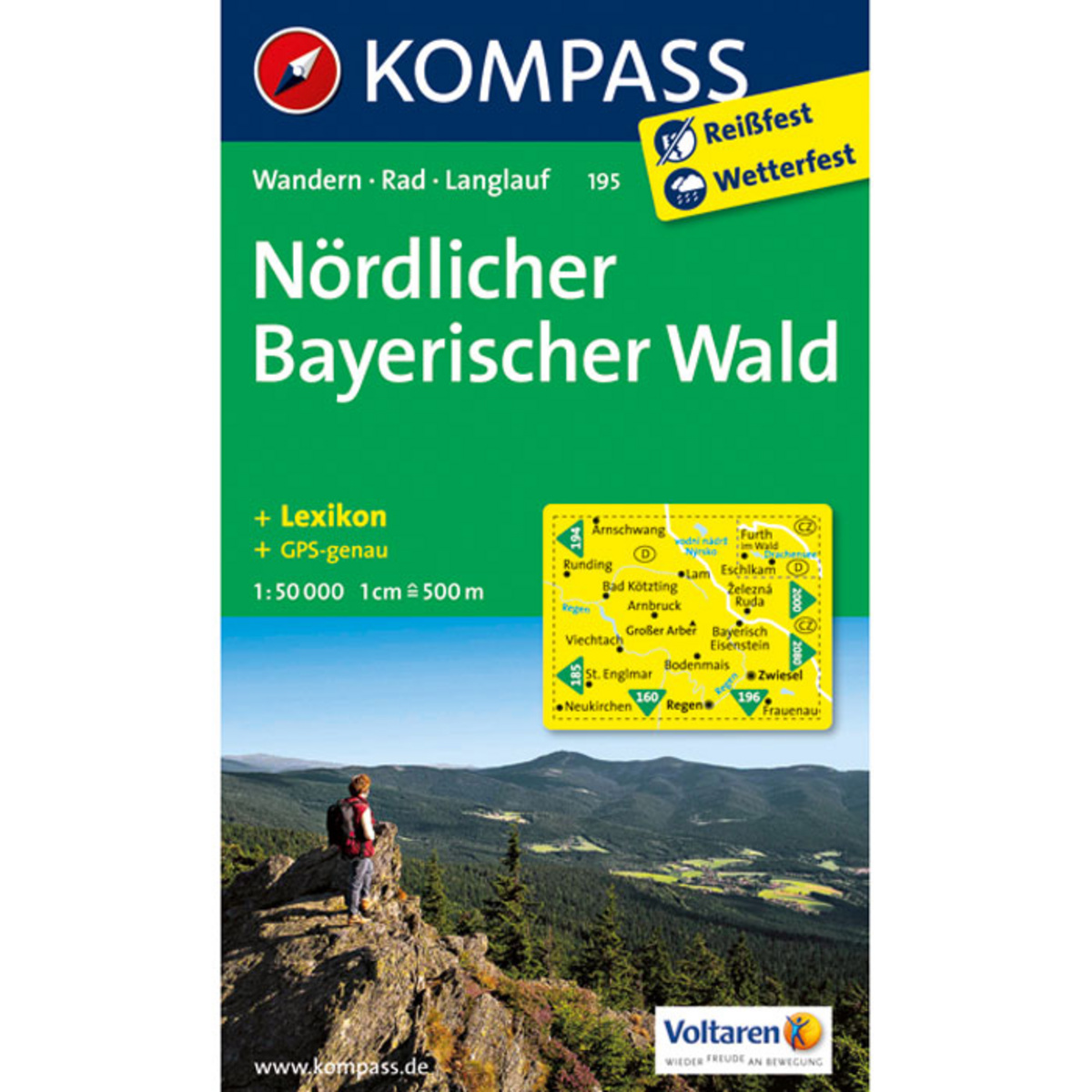 Kompass Verlag WK 195 Nördlicher Bayerischer Wald