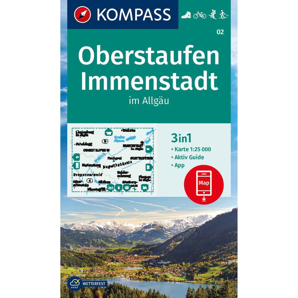 Kompass Verlag WK 2 Oberstaufen - Immenstadt im Allgäu