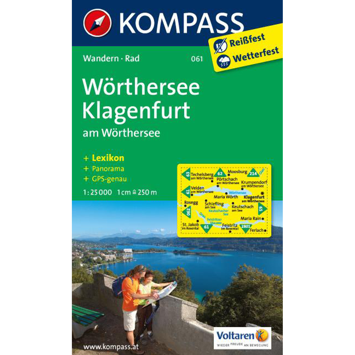 Kompass Verlag WK 061 Wörthersee - Klagenfurt