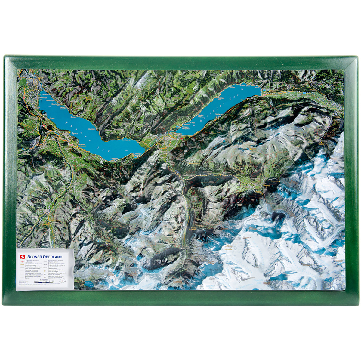 Georelief 3D Reliefkarte Berner Oberland