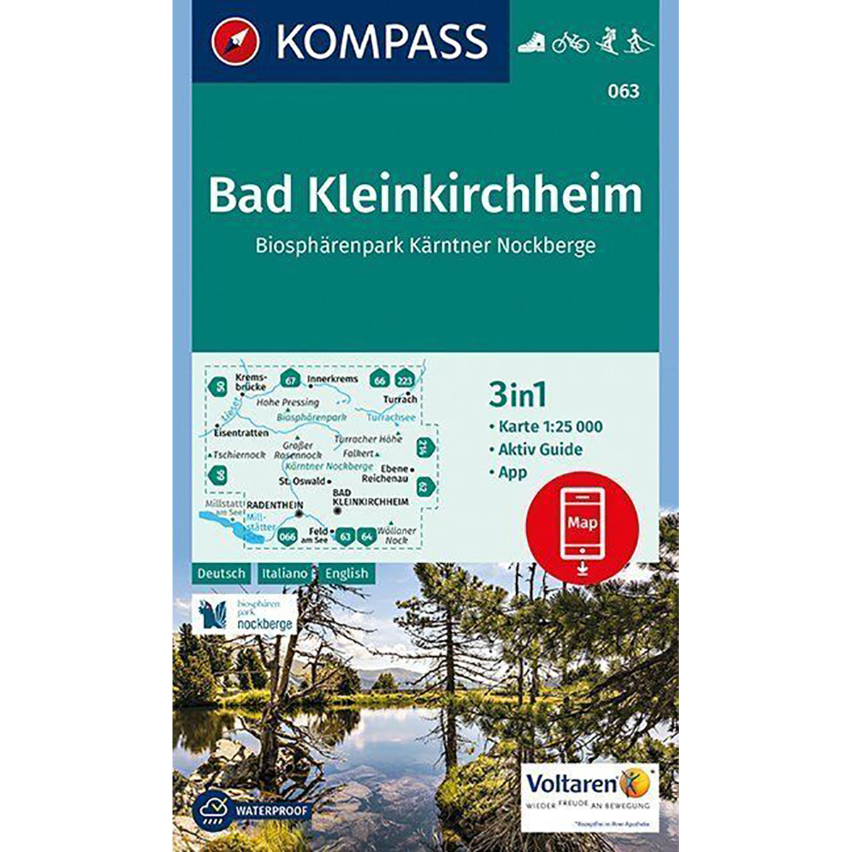Kompass Verlag WK 063 Bad Kleinkirchheim - NP Nockberge