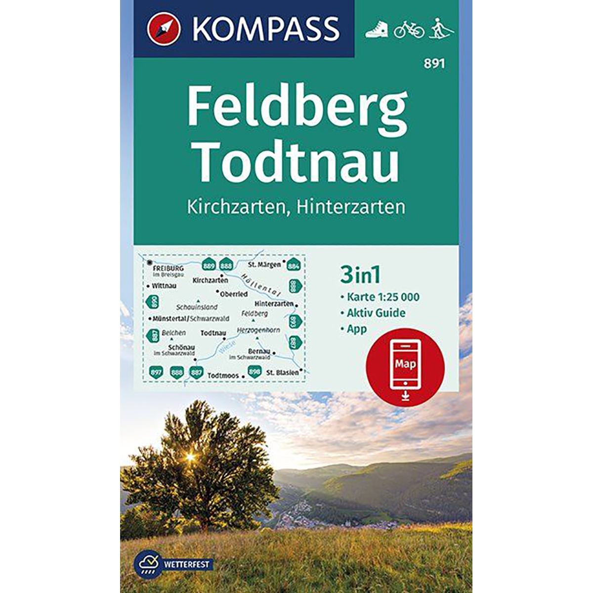 Kompass Verlag WK 891 Feldberg - Todtnau