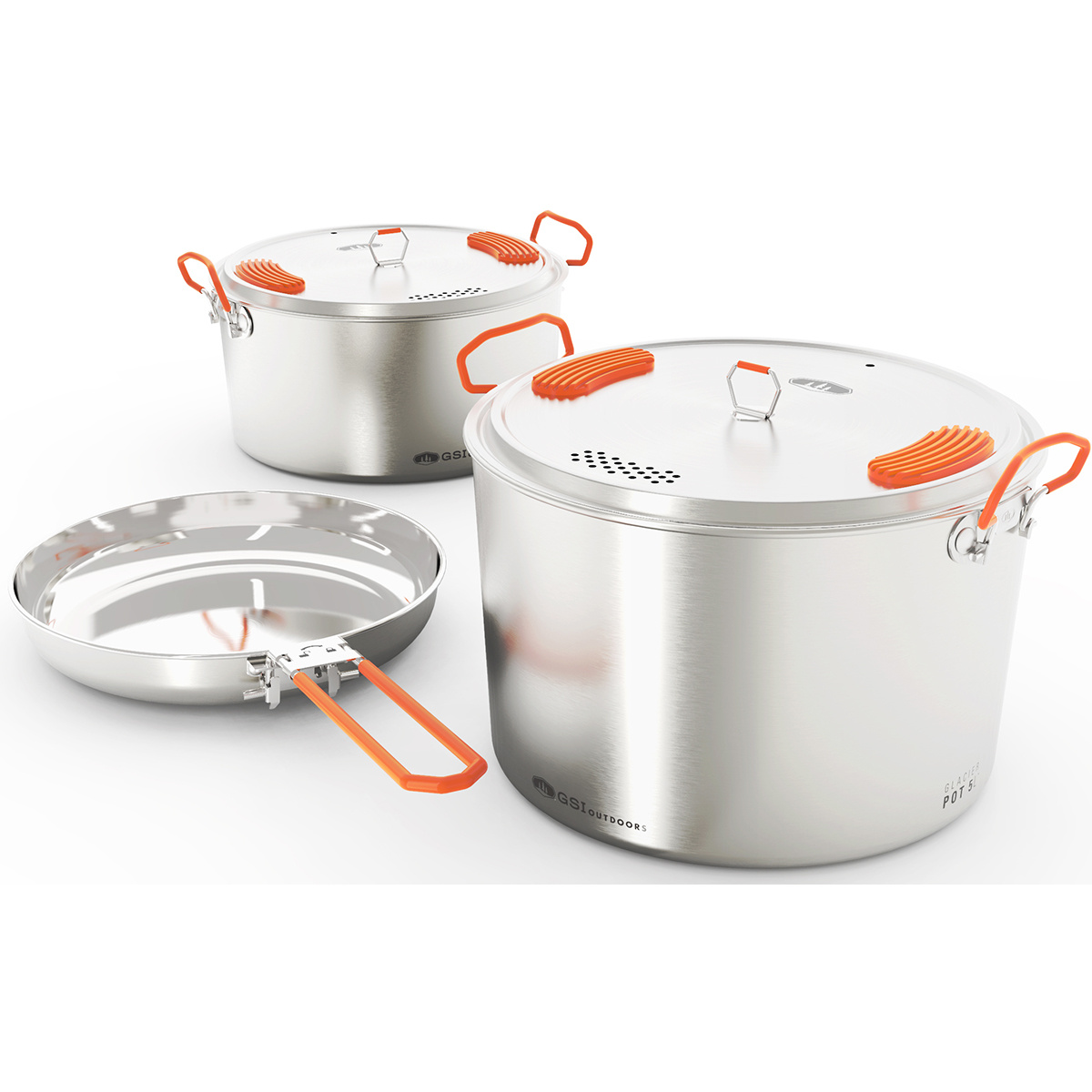 GSI Glacier Stainless Base Camper L Kochgeschirr