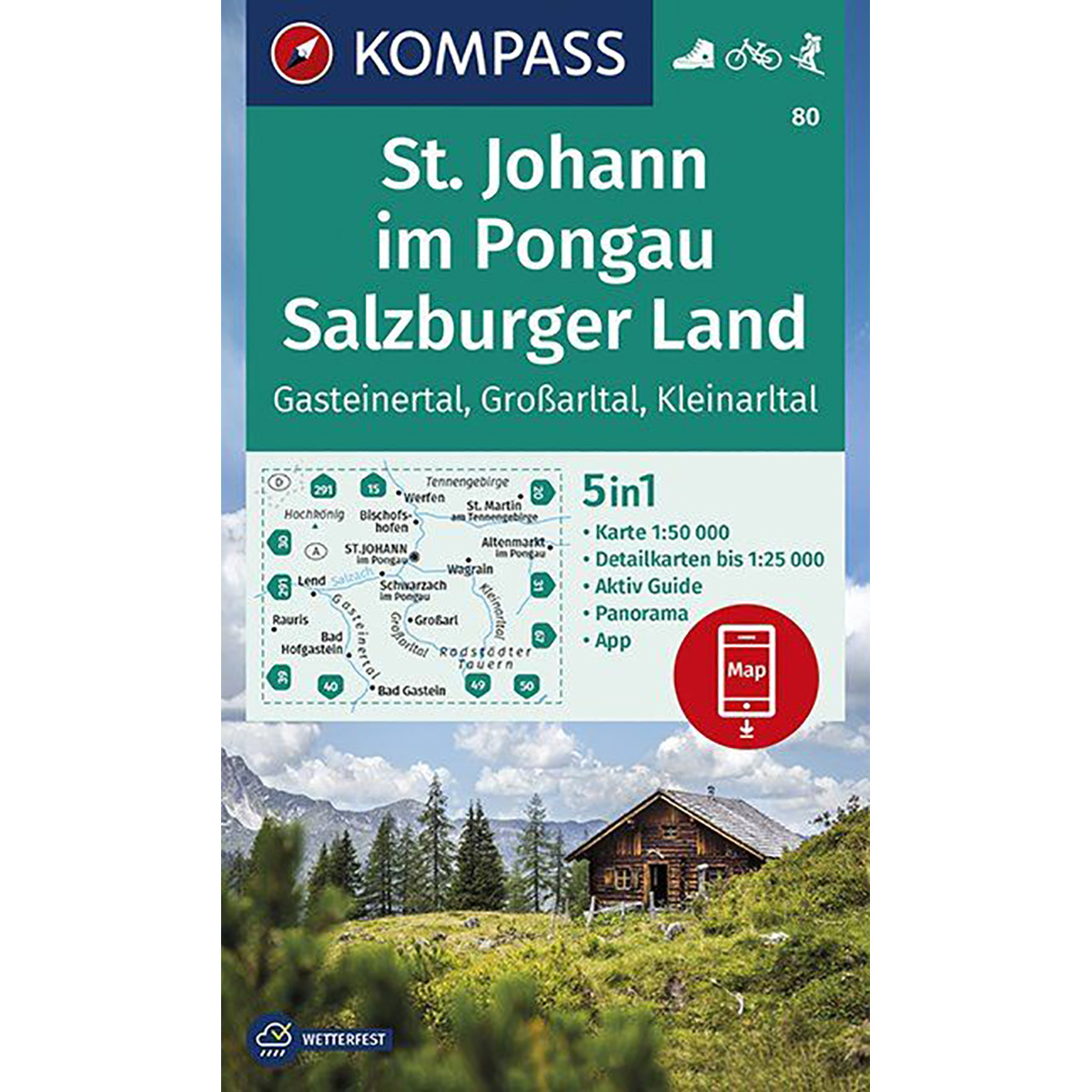 Kompass Verlag WK 80 St. Johann - Salzburger Land