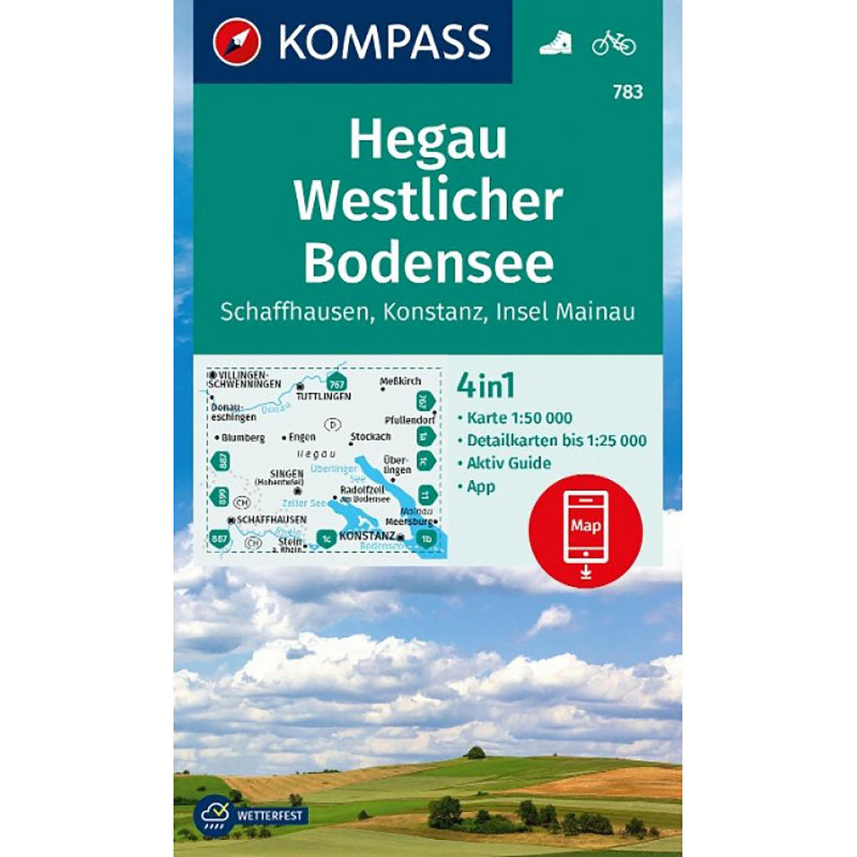 Kompass Verlag WK 783 Hegau - Westlicher Bodensee