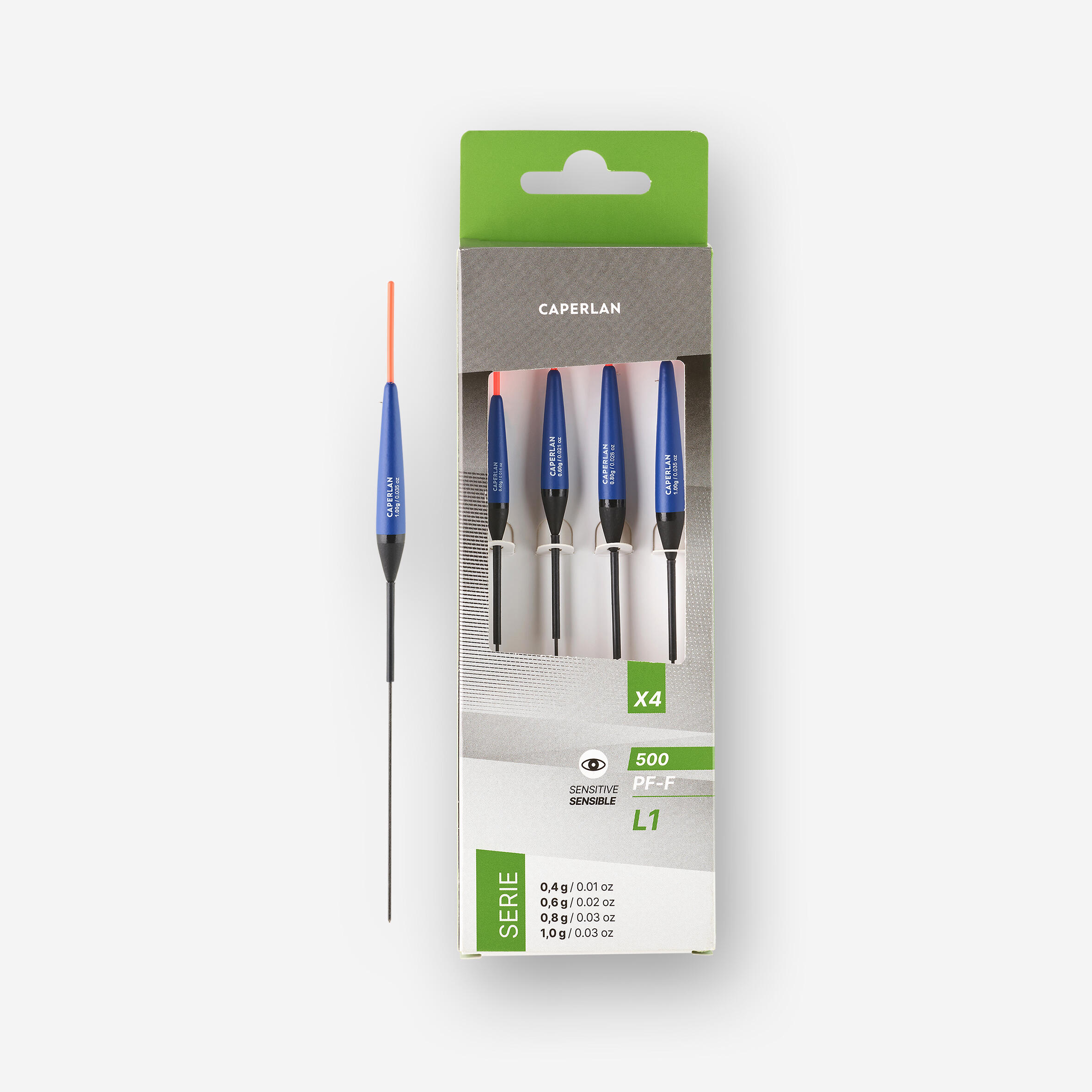 Posen Set Teichstippen PF-F 500 L1 0,4/0,6/0,8/1 g 4 Stk.