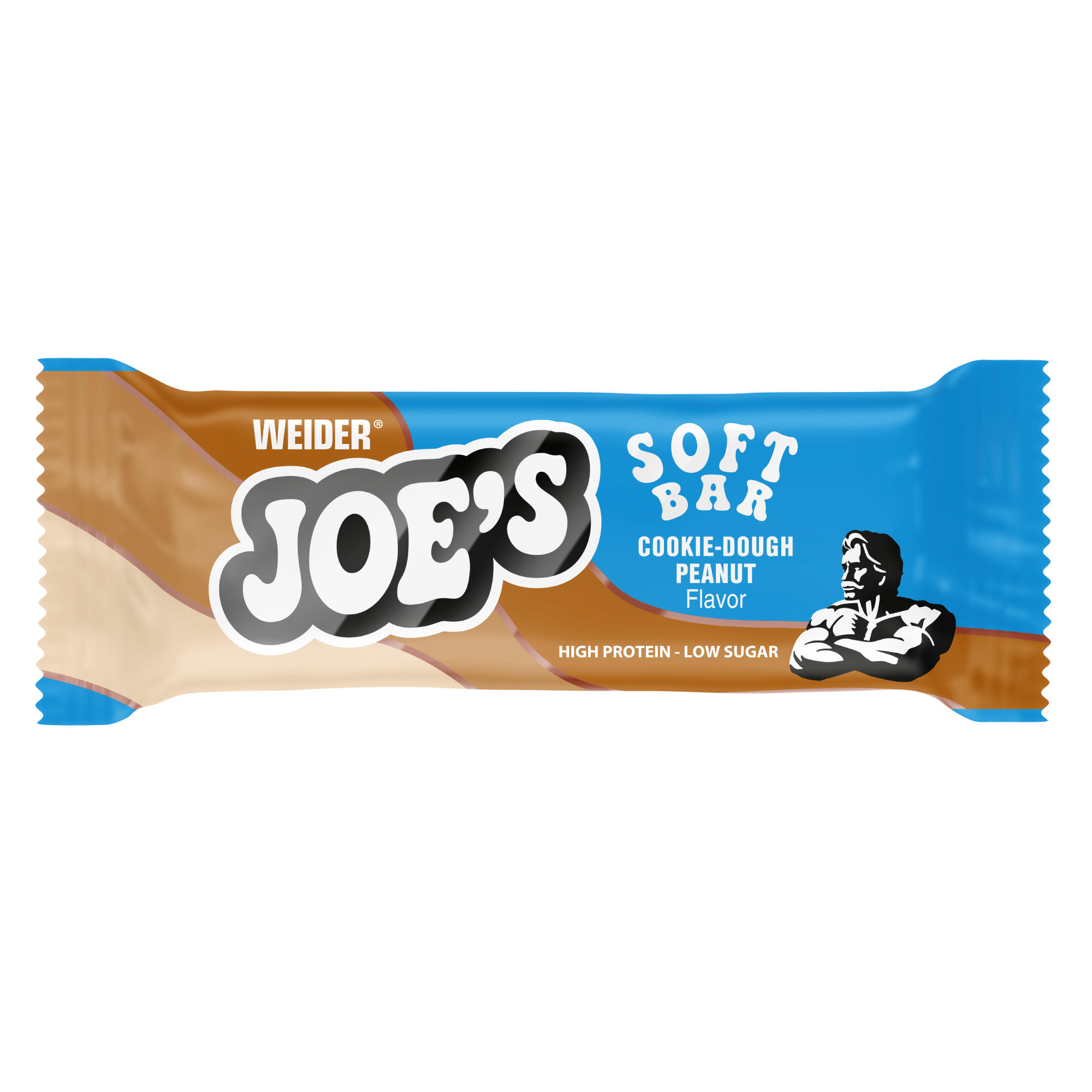 Proteinriegel Cookie Dough und Erdnüsse 50 g Joe's - Soft Bar