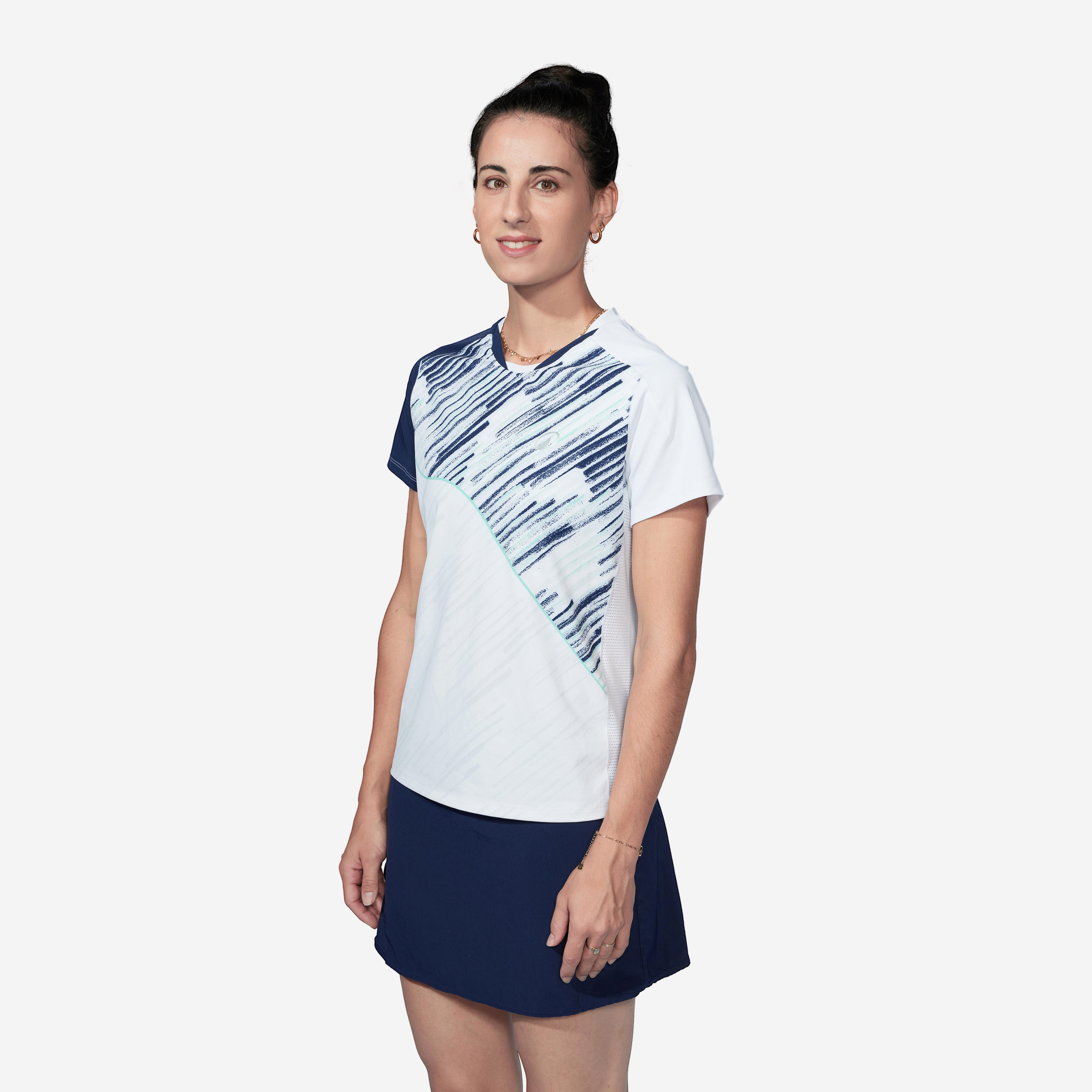 Damen Badminton T-Shirt - 990 Perform navy