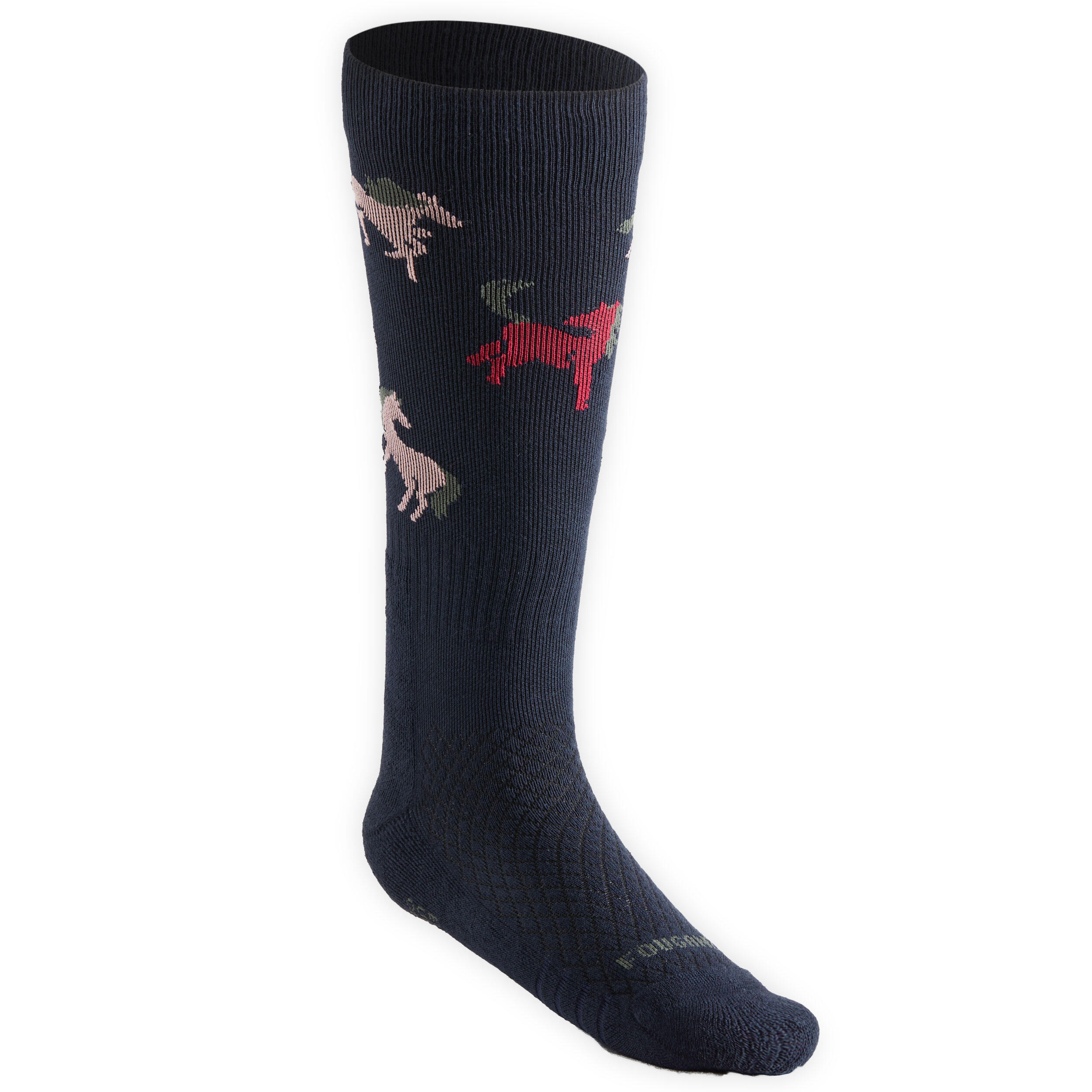 Reitsocken SKS 500 2er-Pack Kinder marineblau/rosa