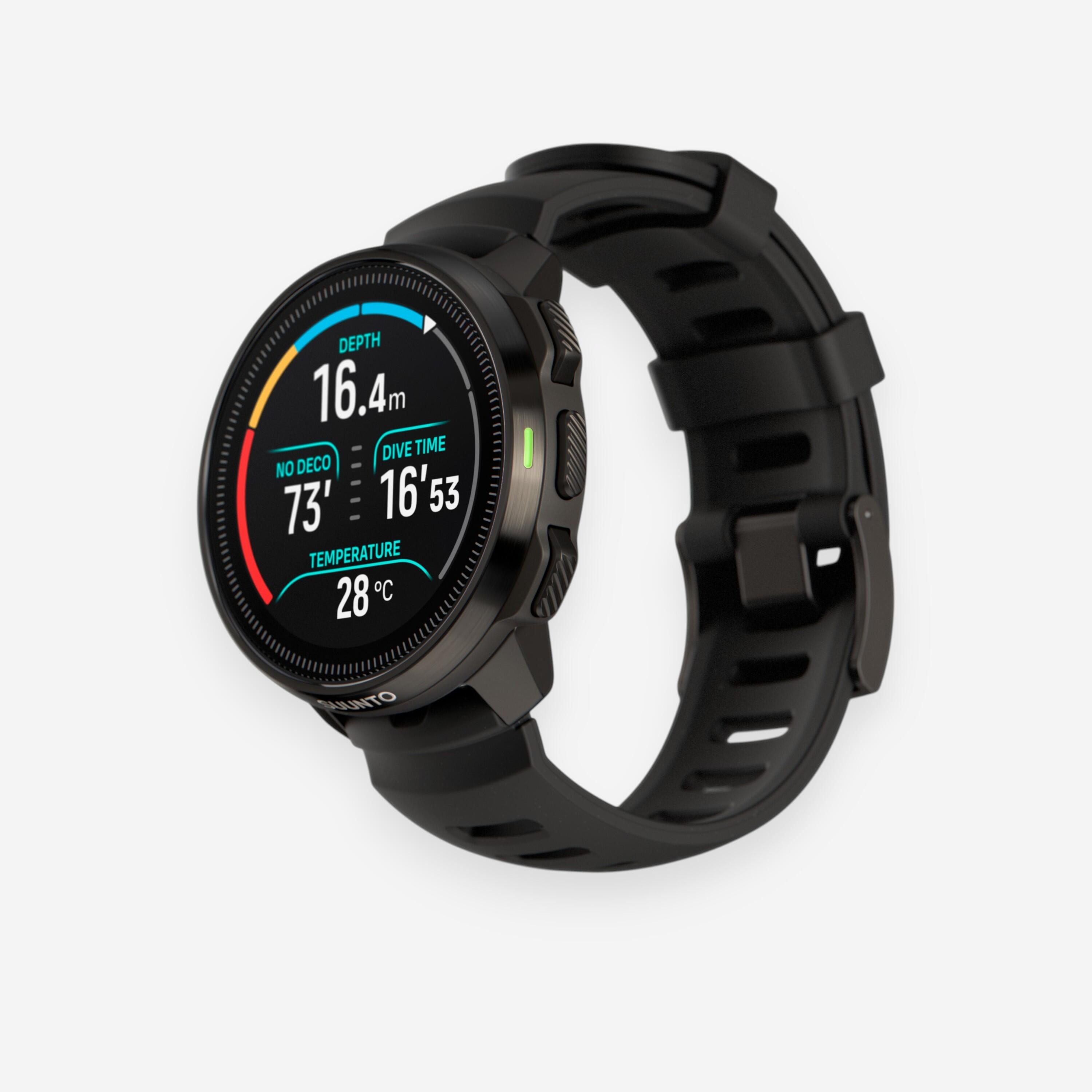 Tauchcomputer vernetzte Multisportuhr Suunto Ocean schwarz