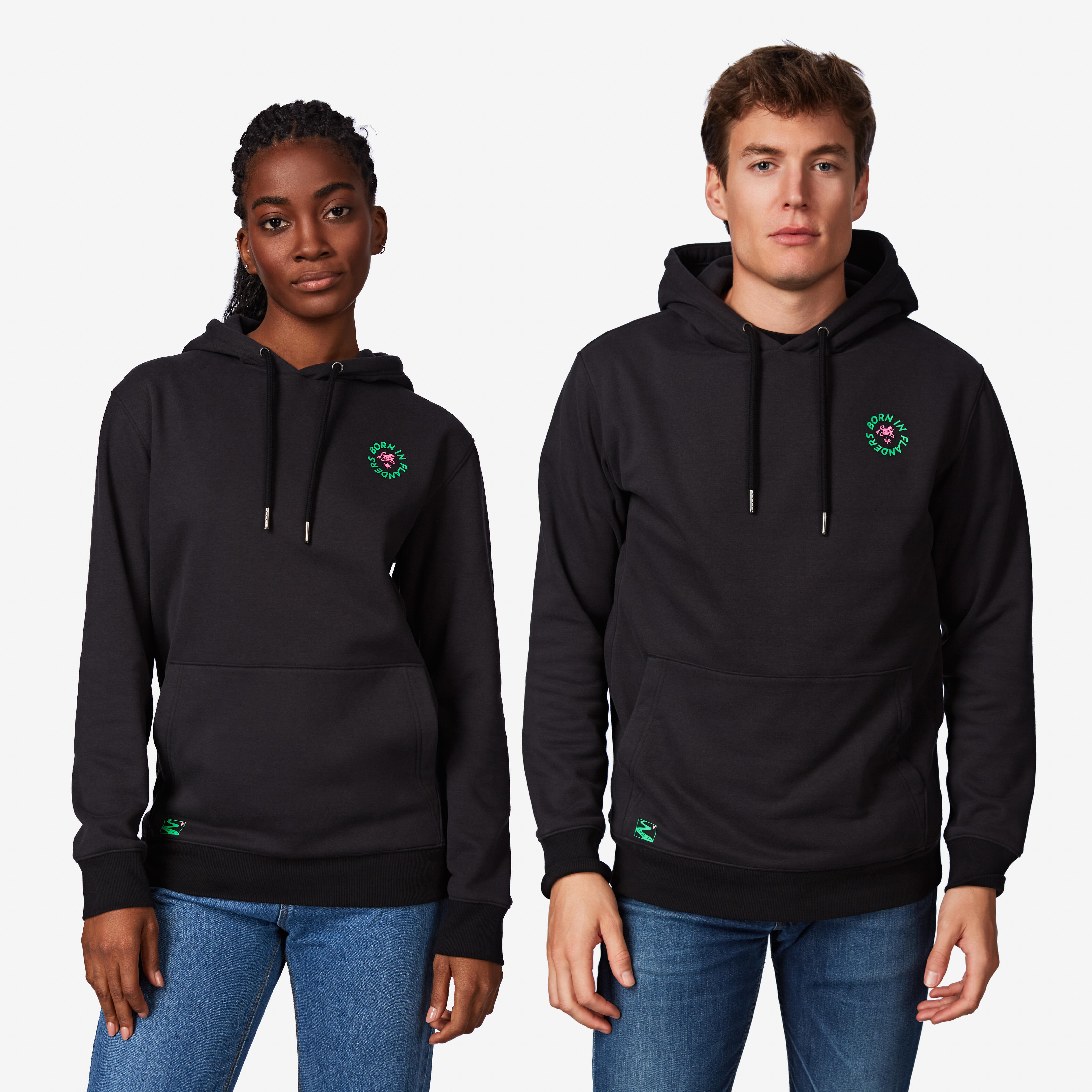 Hoodie Lifestyle Kopfsteinpflaster schwarz