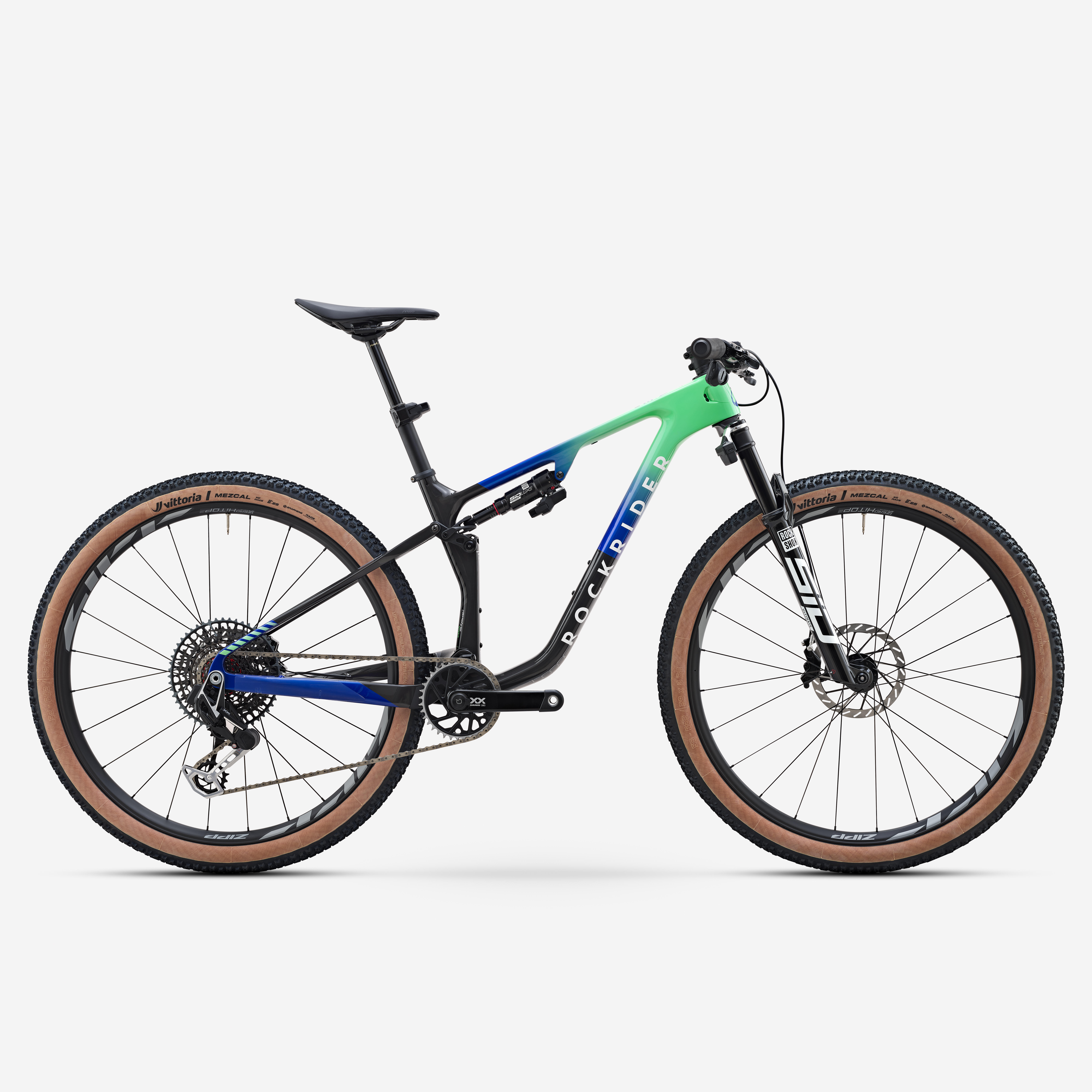 Mountainbike XC vollgefedert Carbonrahmen 29" Race 940 S Team blau/grün
