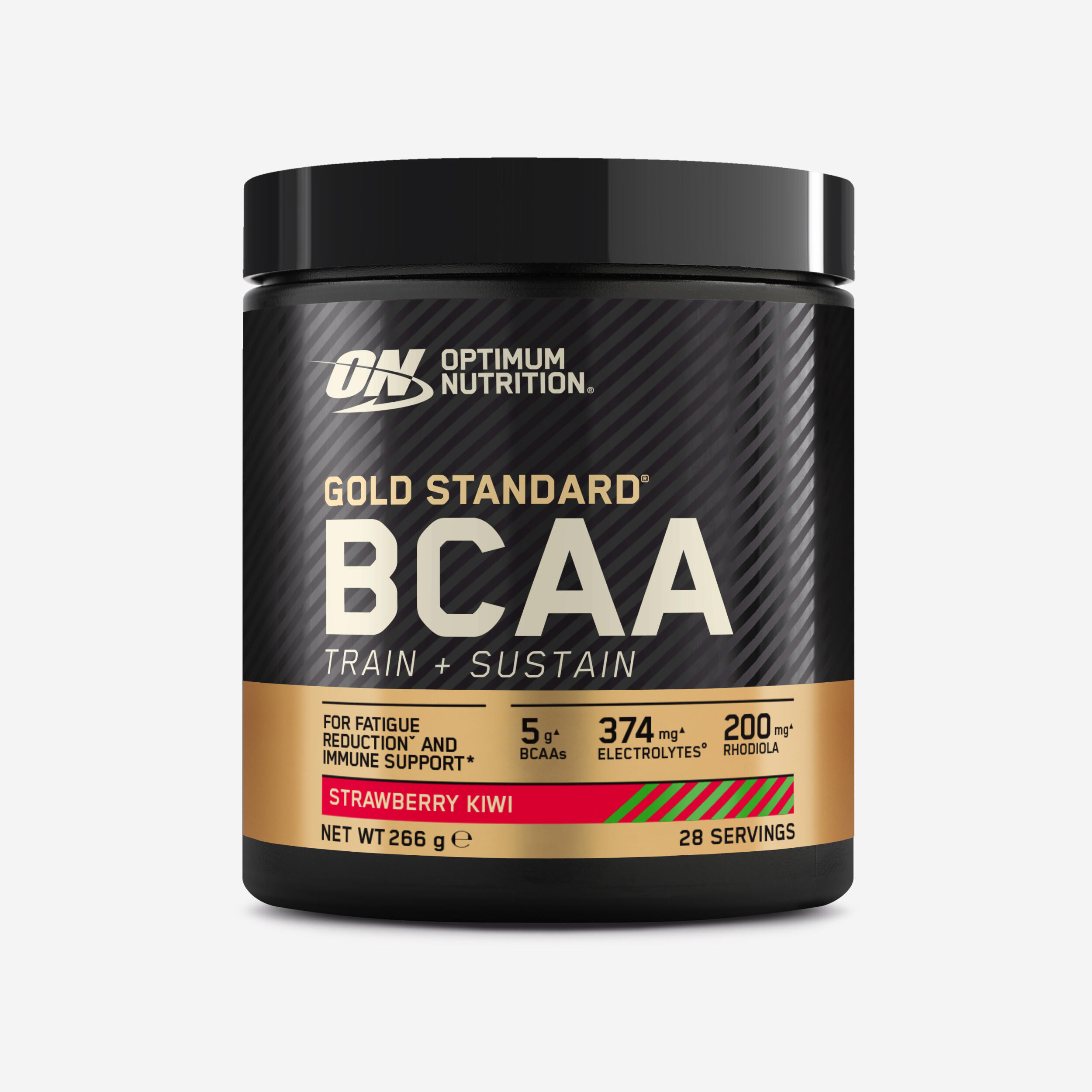 Optimum BCAA-Pulver Aminosäuren Train & Sustain Erdbeer-Kiwi 266 g