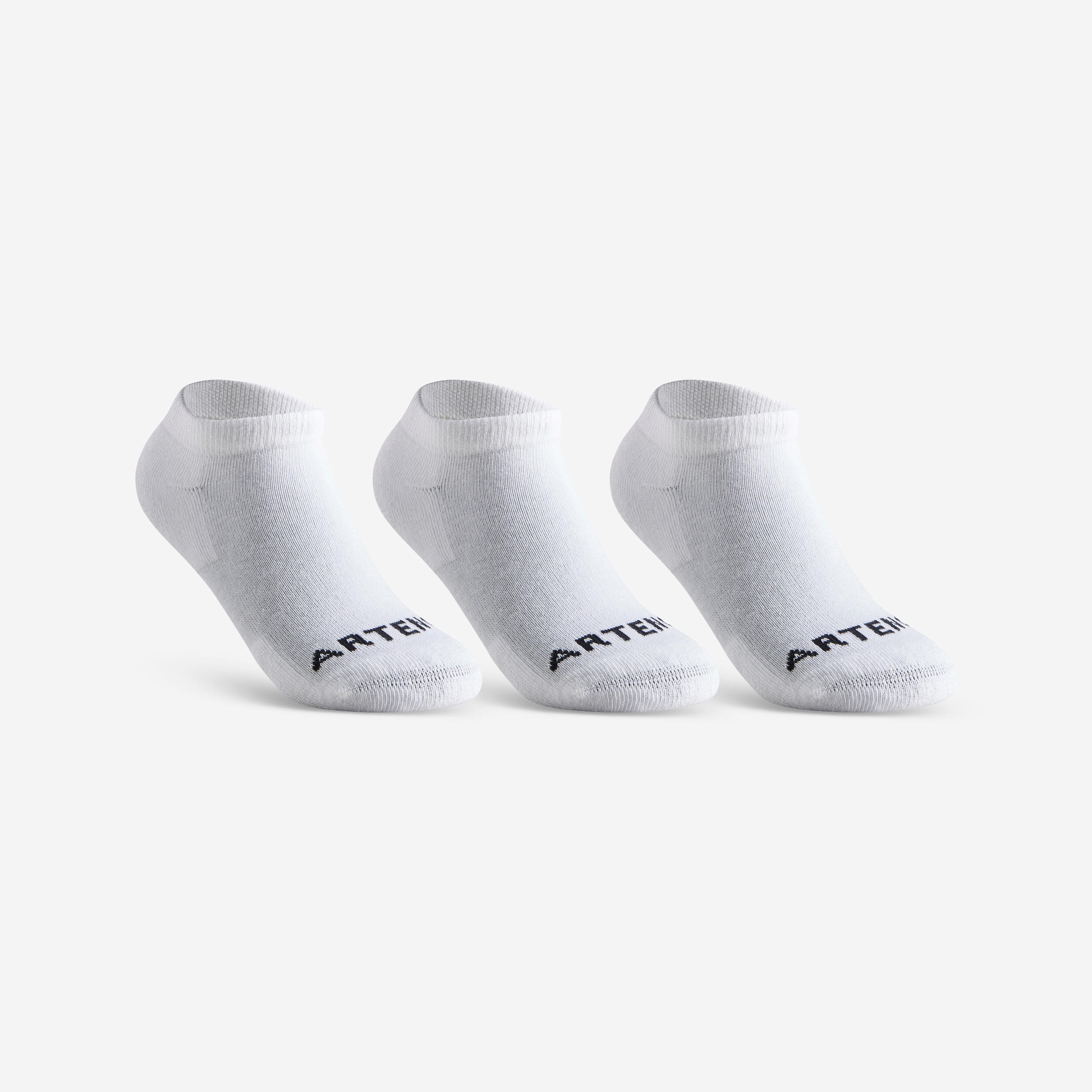 Tennissocken RS 100 Low Kinder 3er-Pack weiss