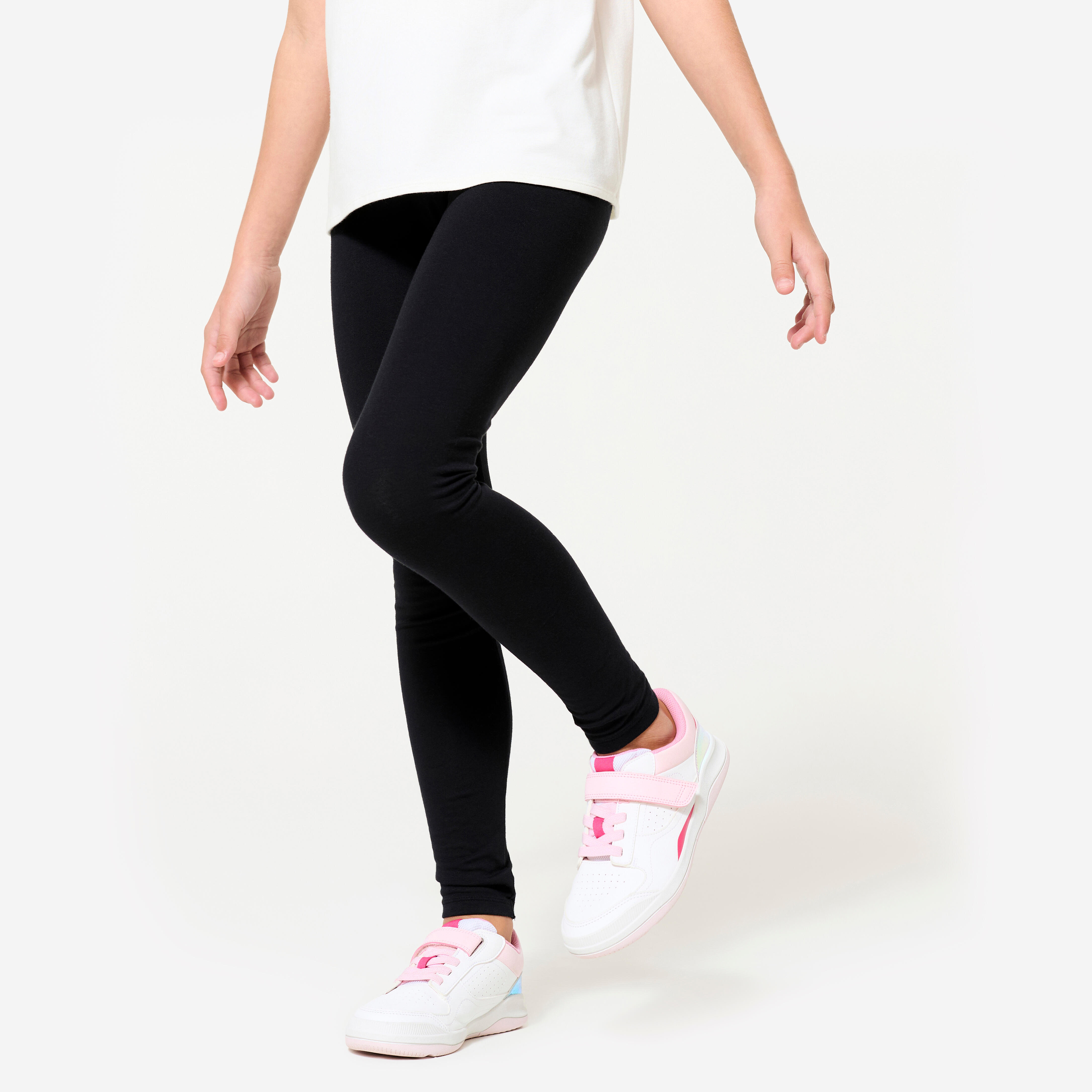 Leggings Basic Baumwolle Kinder schwarz