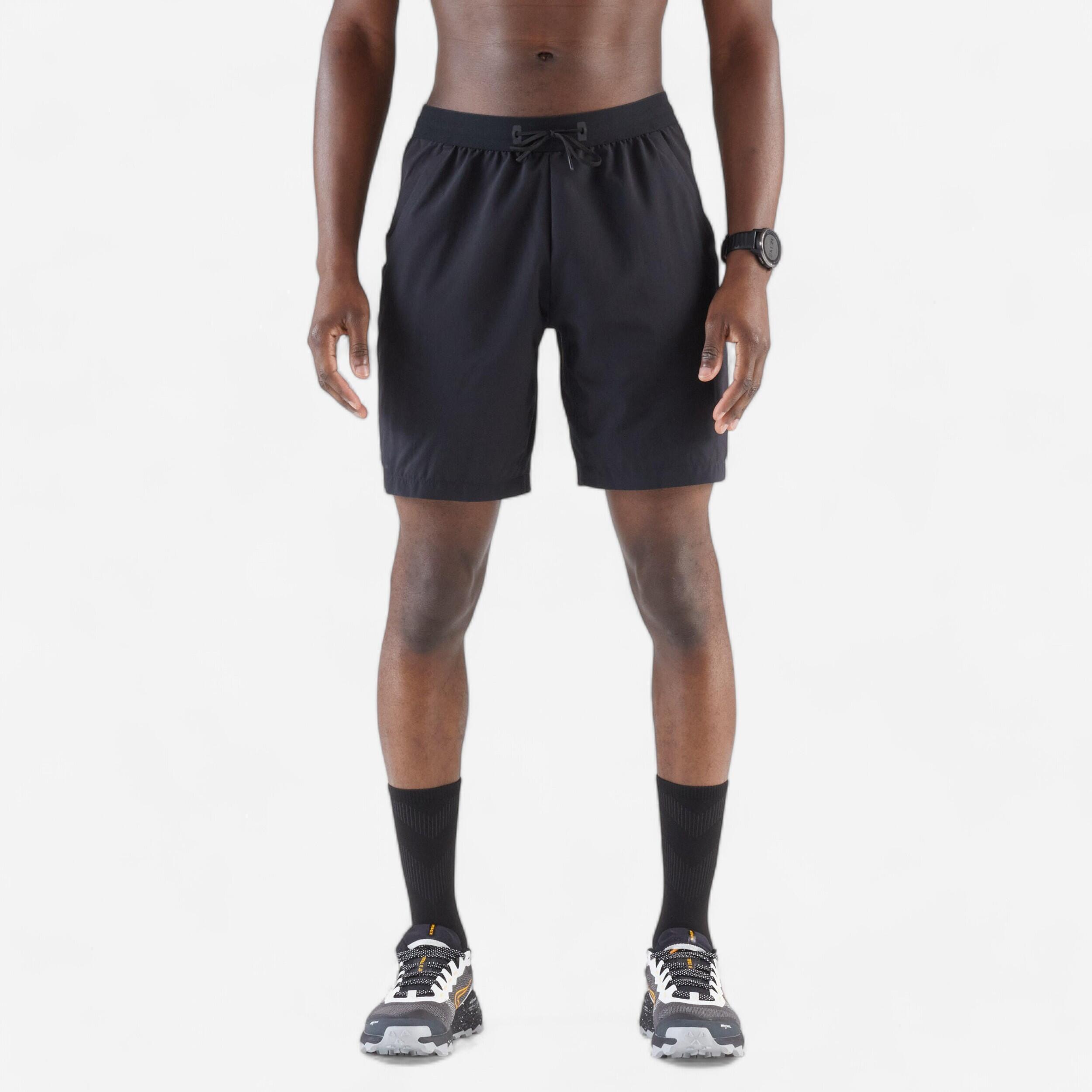 Laufshorts Herren atmungsaktiv - Dry+ schwarz